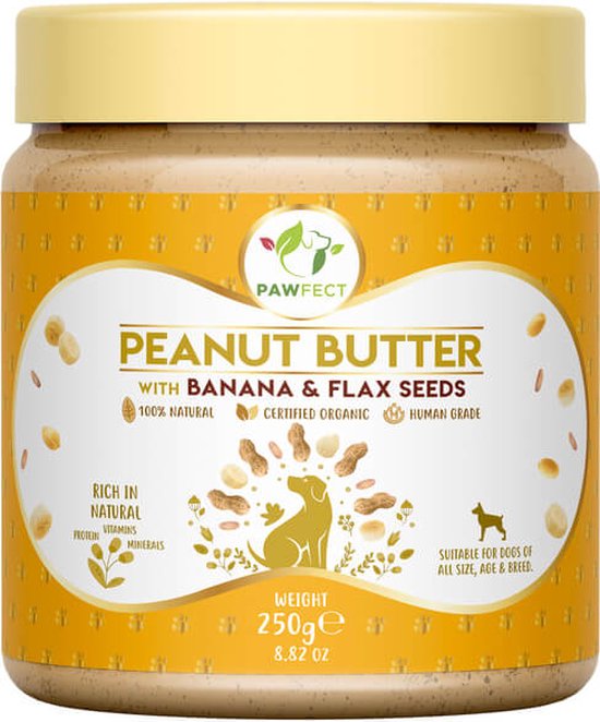 Pindakaas banaan en lijnzaad pindakaas-banaan-lijnzaad