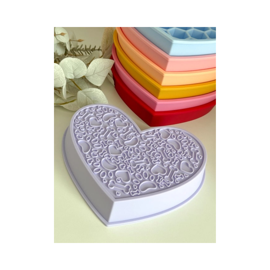 Doggotique slowfeeder likmat hart roze 2